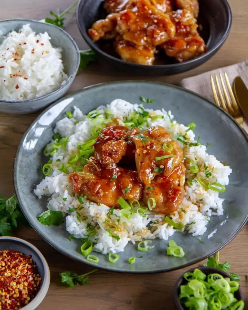 Glasert kylling med honning og hvitløk